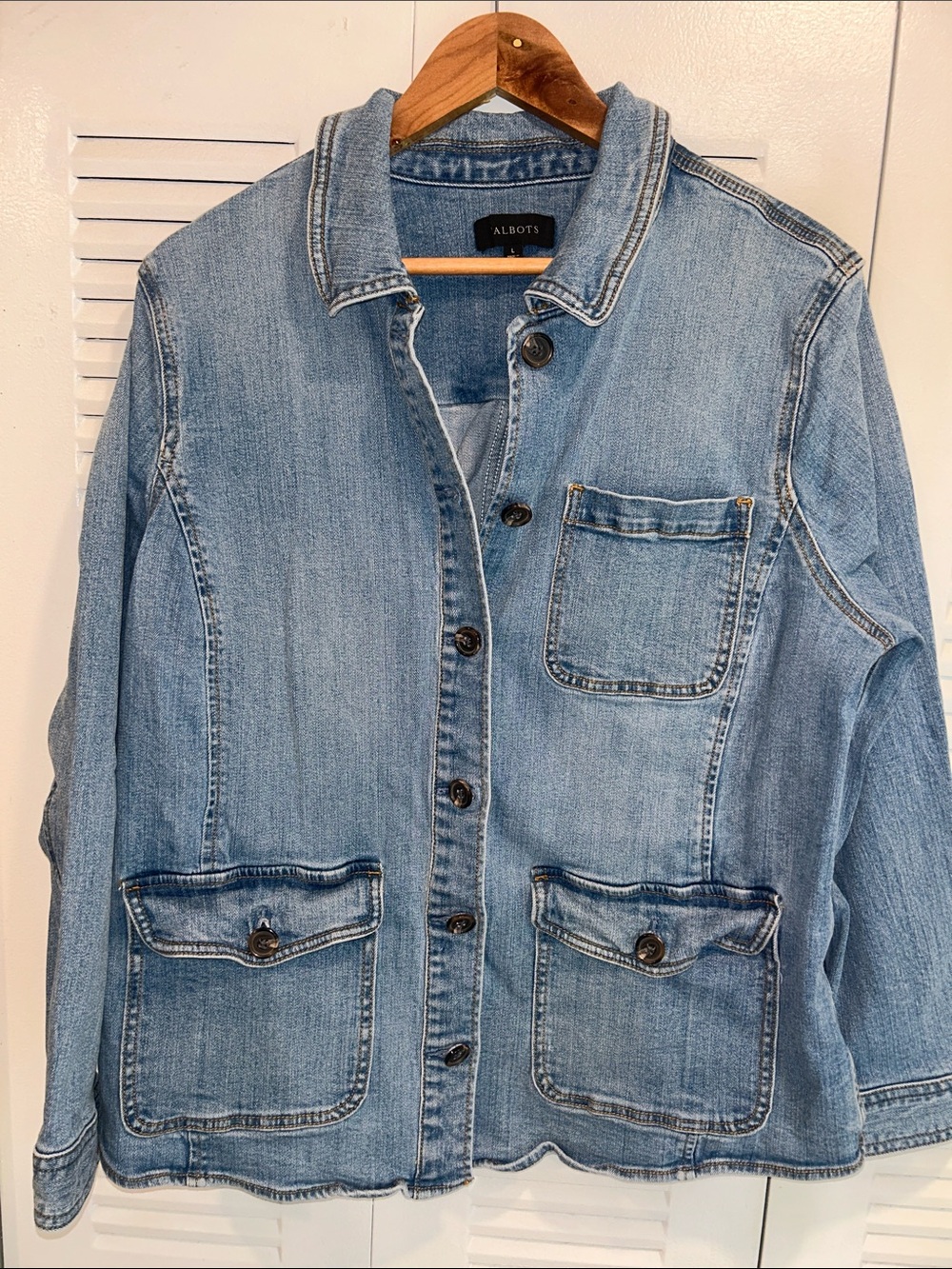 Talbots Light Blue Denim Jean Jacket